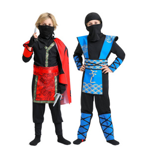 Ninja Dragon Red Costume Outfit Set for kids Halloween Dress Up Party Bule Boys Ninja Costume for Kids