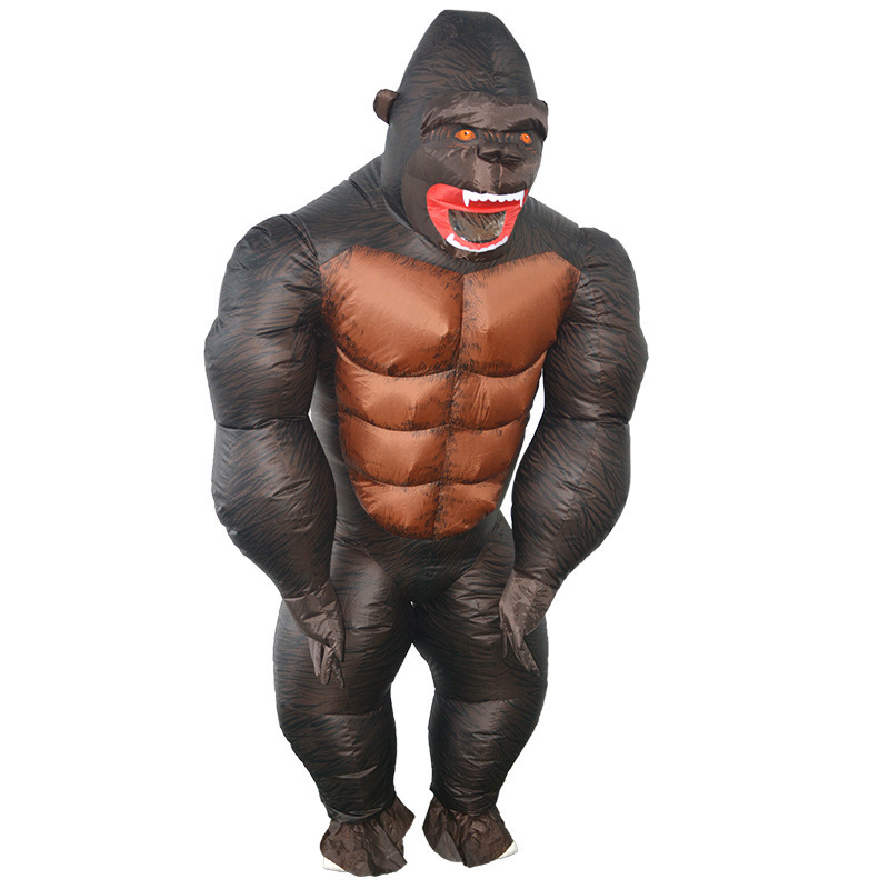 active festival gift kids costume advertising giant animal standing inflatable type adult kingkong mascot blow up