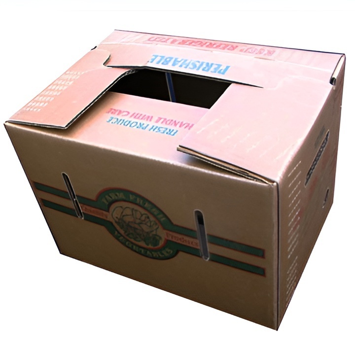 Oem factory custom fresh produce packaging box waxed cardboard boxes for vegetables