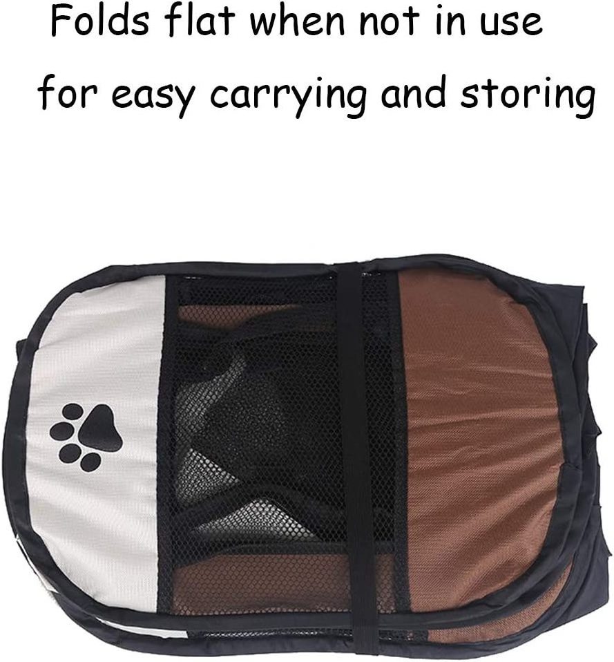 Pet Foldable Portable House Breathable Outdoor Pet Cat Kennel Bed Small Dog Playground Playpen Outdoor Travel Camping Tent