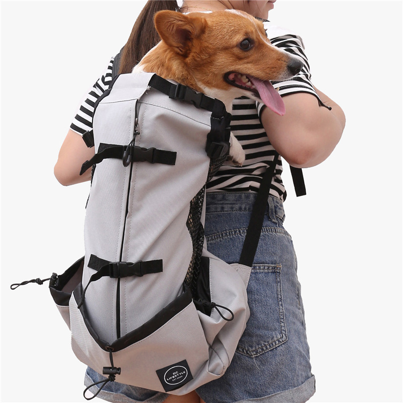 Portable travel pet Backpack bag Outdoor breathable Walking French Bull dog Accessories Pet Supplies Pet carrier bag