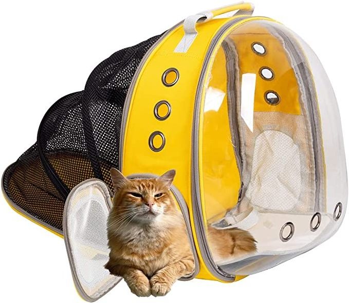 Hot Sale Back Expandable Transparent Bubble Space Capsule Pet Cat Carrying Carrier Backpack Pet Travel Carrier Bag