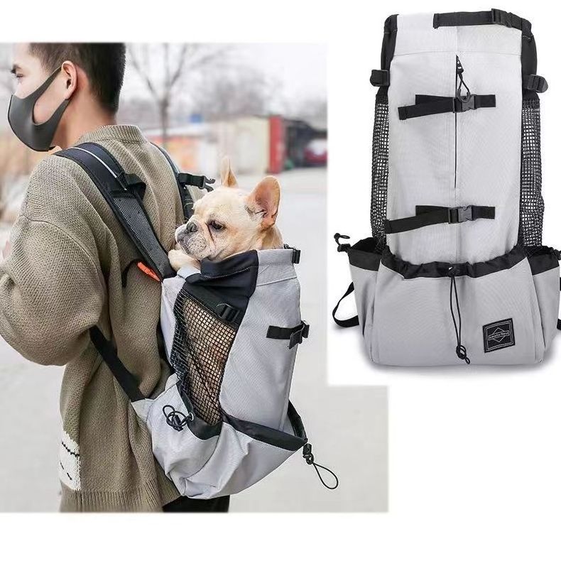 Portable travel pet Backpack bag Outdoor breathable Walking French Bull dog Accessories Pet Supplies Pet carrier bag