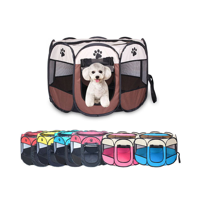 Pet Foldable Portable House Breathable Outdoor Pet Cat Kennel Bed Small Dog Playground Playpen Outdoor Travel Camping Tent