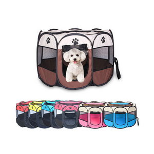 Pet Foldable Portable House Breathable Outdoor Pet Cat Kennel Bed Small Dog Playground Playpen Outdoor Travel Camping Tent