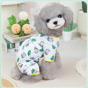 Wholesale pet clothing winter warm full coverage dog 4 legged clothes Full Body including belly wrapping for puppy small dog