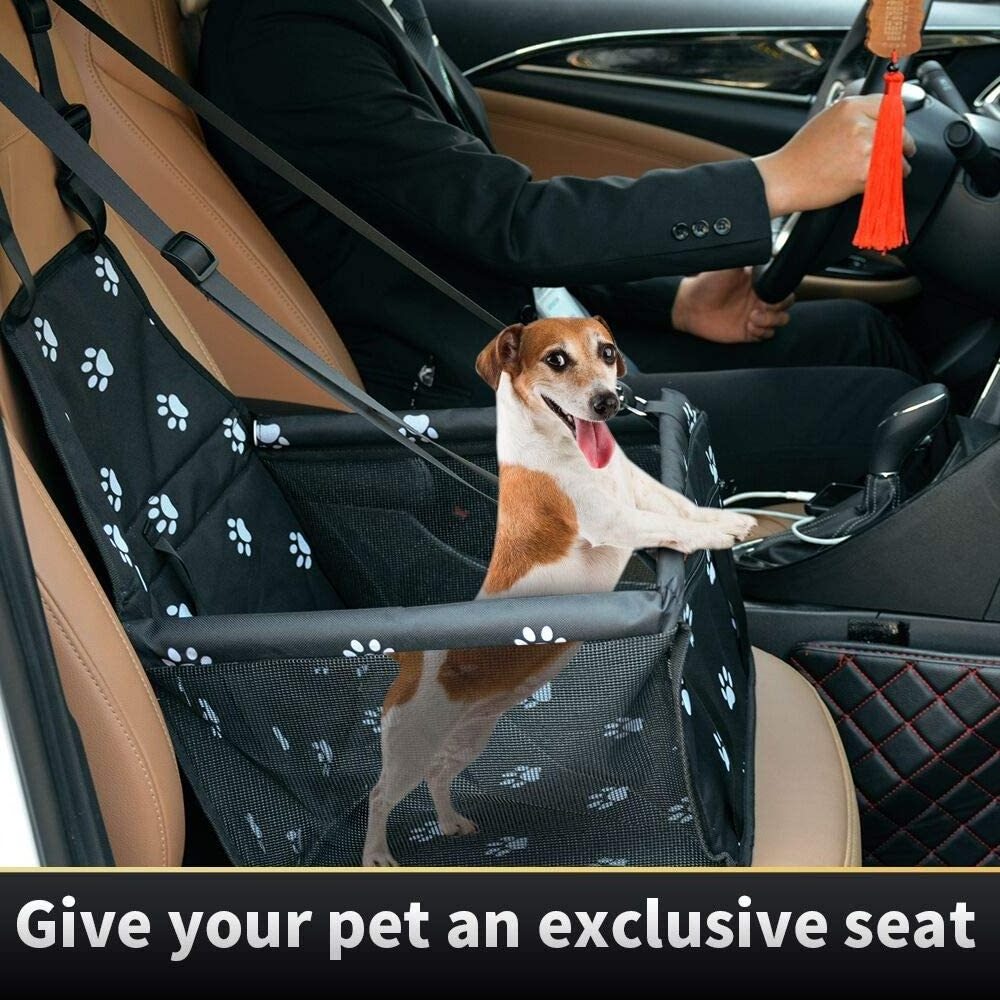 Hot Sale Dog Car Seat Pet Bag Breathable Oxford Folding Clip-On Washable Pet Car Booster Seat Travel Carrier Bags for Small Dogs