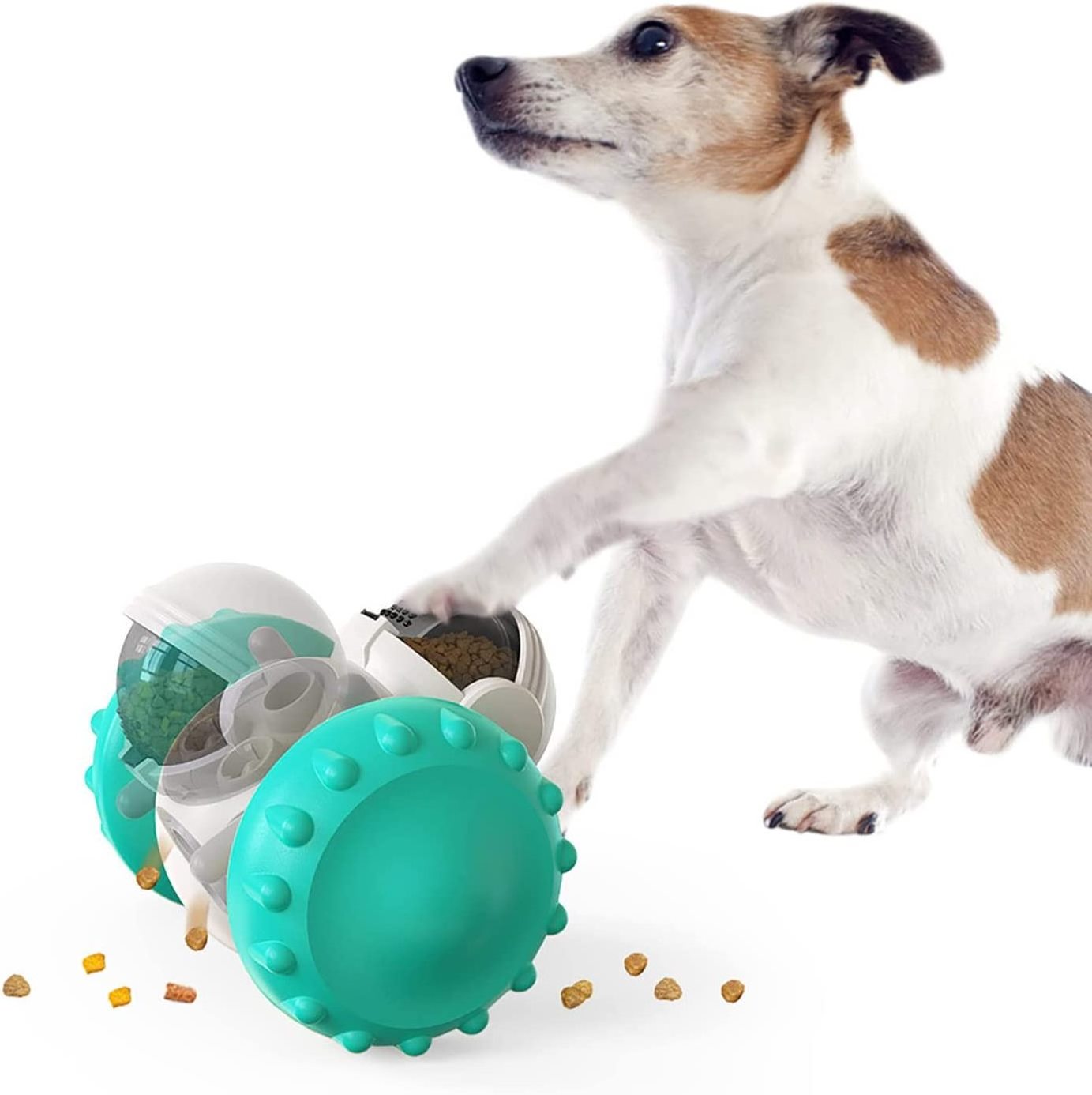 Pet Treat Puzzle Slow leak Feeder Toys for Dogs Fun Multifunction Interactive Chase Dog Cat Toys Pet Leaky Food Tumbler Toy