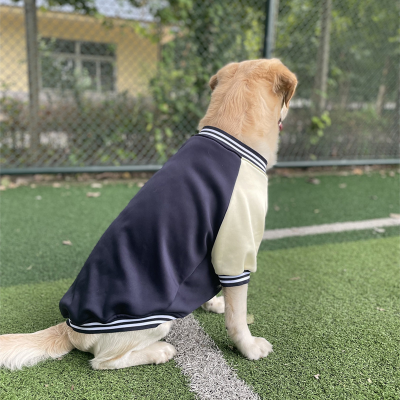 Dog 2023 winter Baseball suit pet coat clothes popular fashion large dog outdoor apparel Comfortable Dog Clothes Golden Labrador