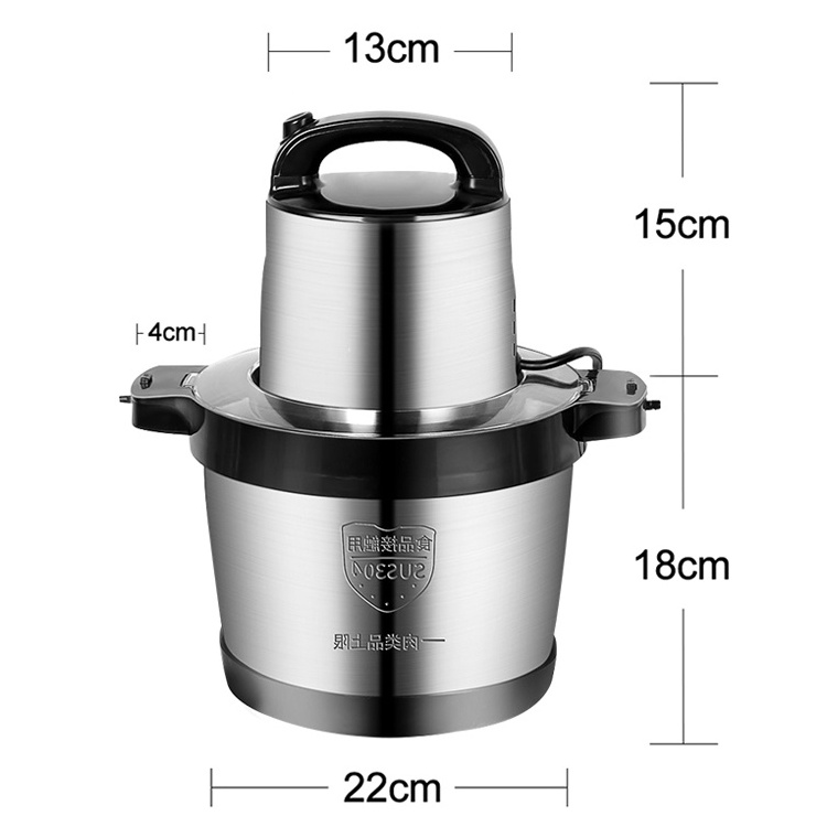 6L stainless steel industrial meat grinder commercial meat grinder