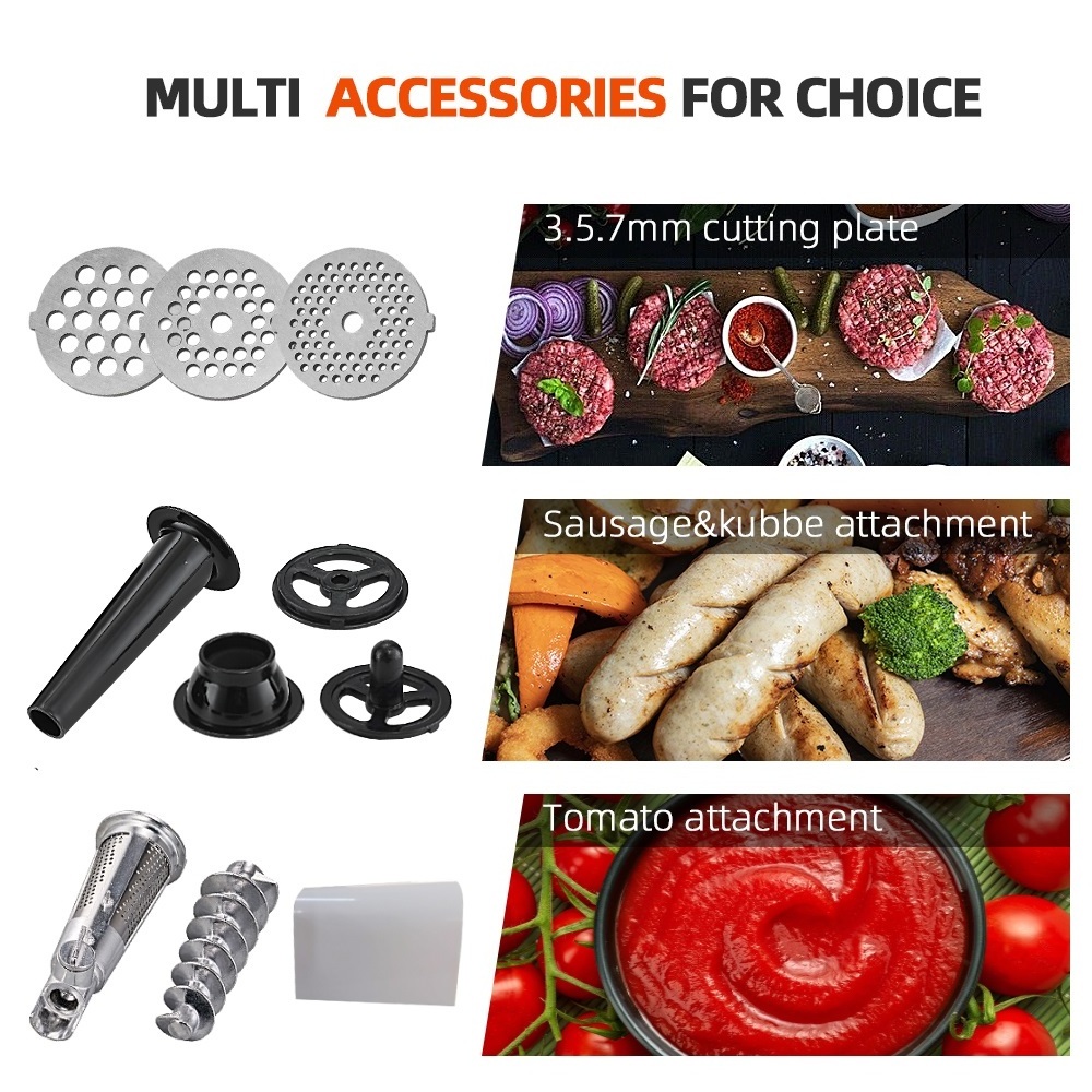 Heavy Duty Top Grade Meat Grinder Machine CE Certified Mince Meat Machine Food Processor Yam Pounder