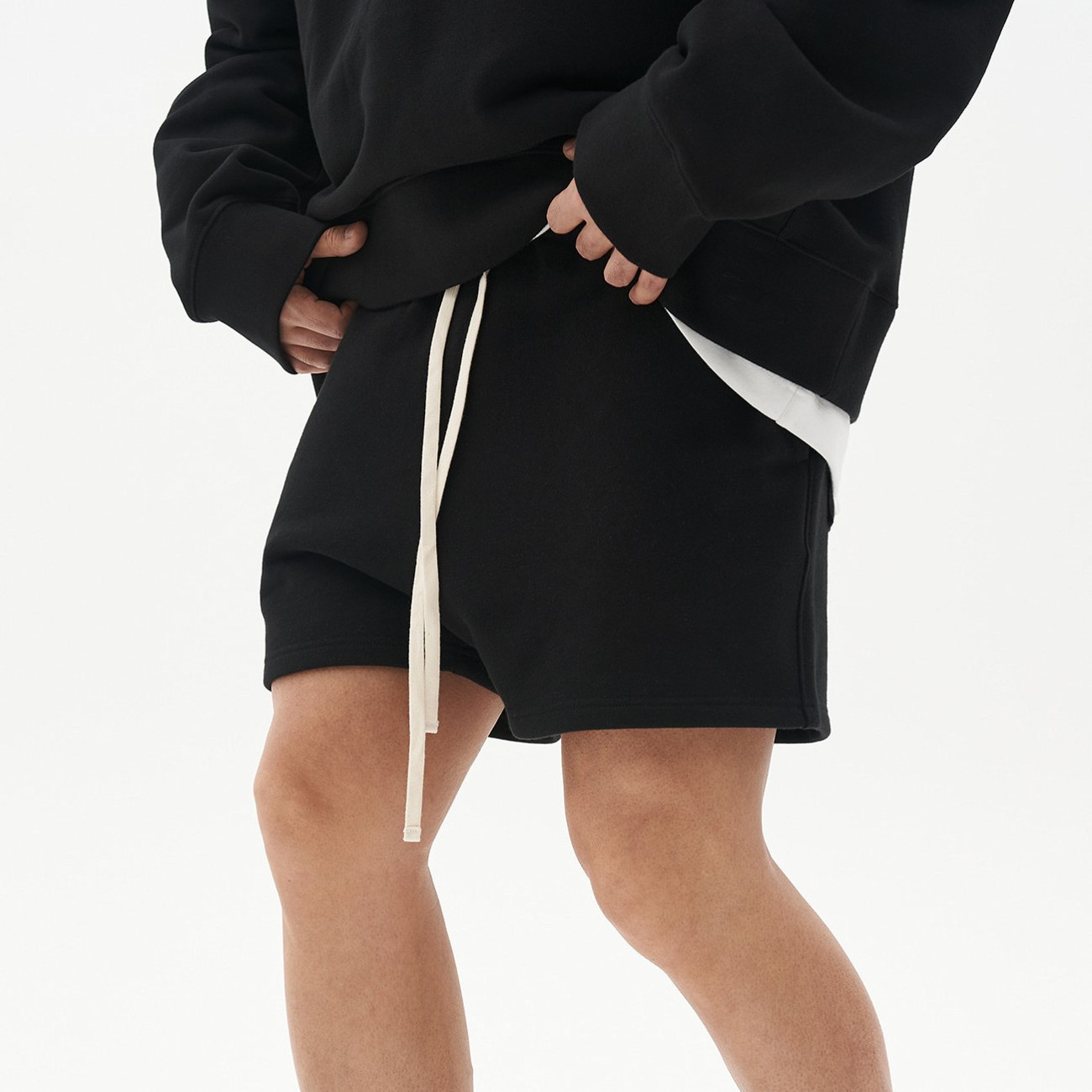 New arrival Men cotton sweat shorts with pockets workout casual loose shorts sportswear running athletic mens shorts gym