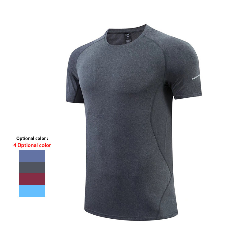 Professional custom moisture perspirant elasticity 90 polyester 10 spandex gym workout sport tshirt homme