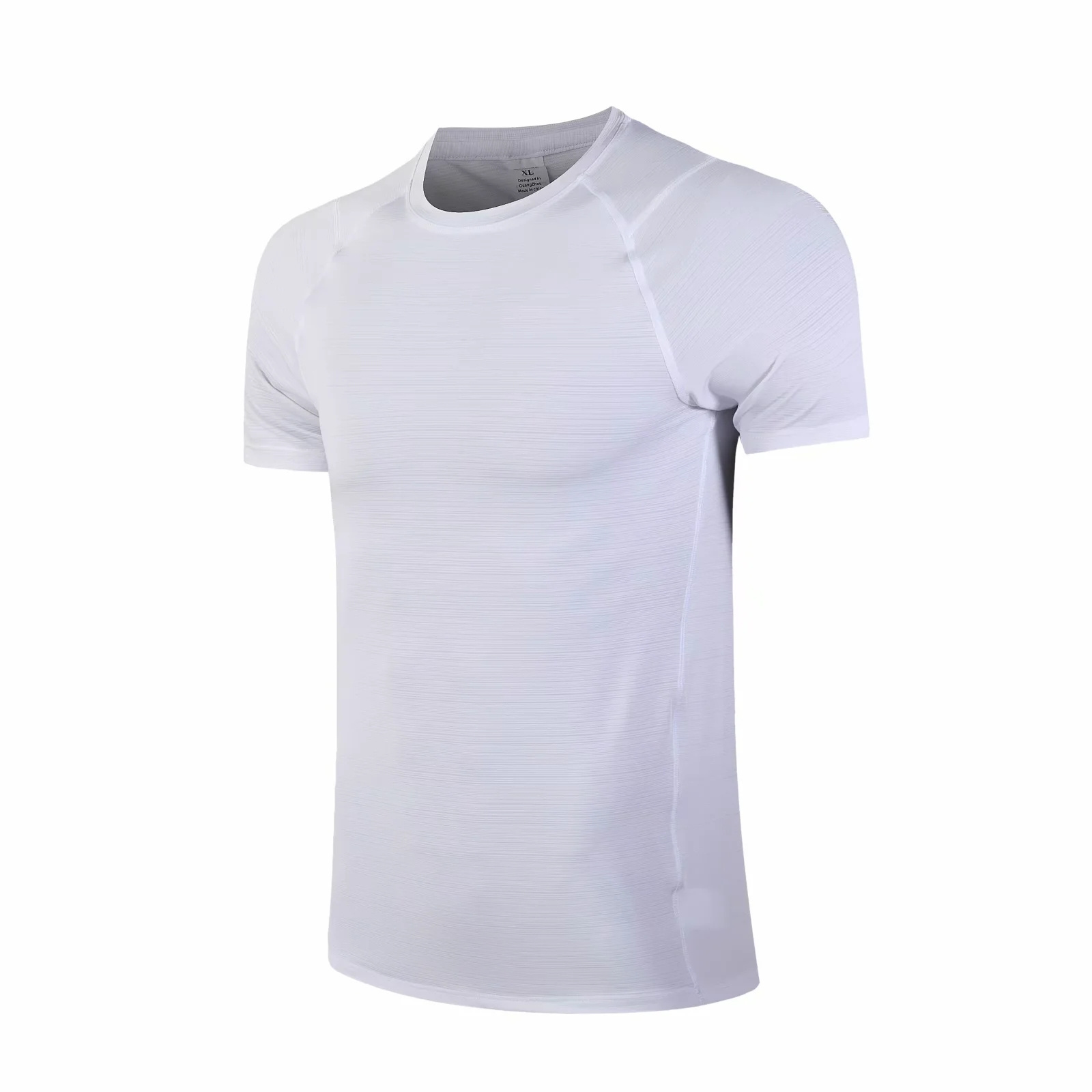 Custom Logo Plain Moisture Wicking performance Quick Dry sport shirt 90%polyester 10%spandex elastane Gym T Shirts for men