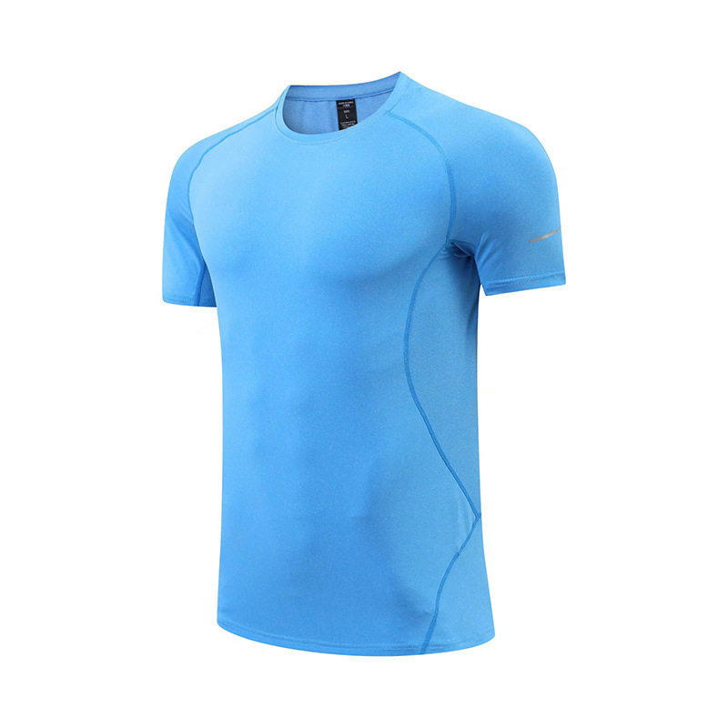 Professional custom moisture perspirant elasticity 90 polyester 10 spandex gym workout sport tshirt homme