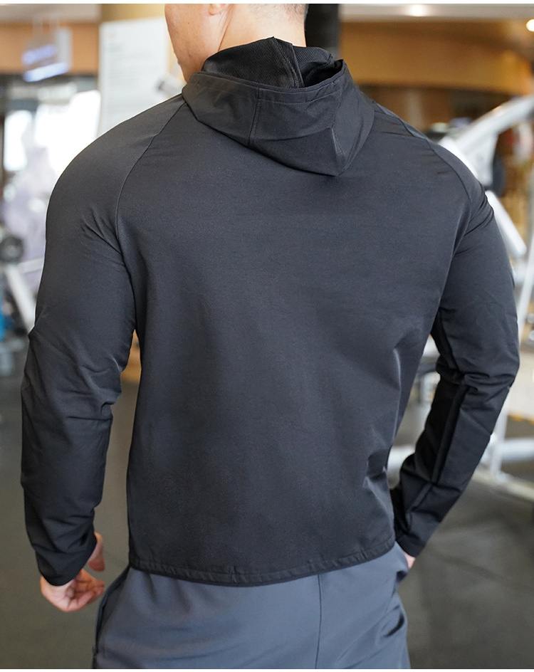 Winter Slim-Fit Training Gym Running Plus Size Jackets Men Zip Up Work Pullover Sports Jacket