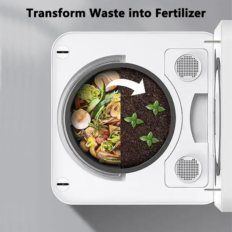 Indoor Portable Eco-friendly Kitchen Food Recycler Composting Machine For Household Food Waste Garbage Intelligent Disposer