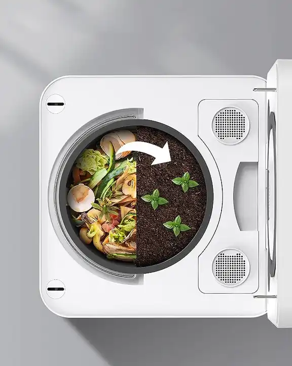 Indoor Portable Eco-friendly Kitchen Food Recycler Composting Machine For Household Food Waste Garbage Intelligent Disposer