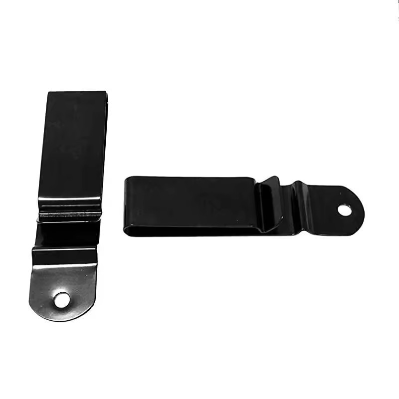 Custom Sheet Metal Stamping Stainless Spring Steel Belt Clip OEM Metal Holster Belt Clip