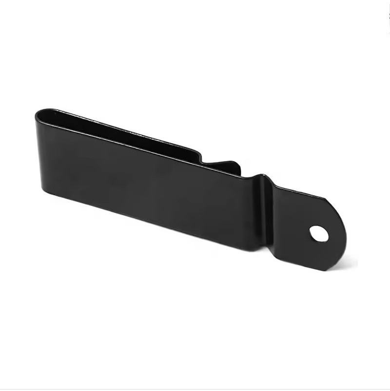 Custom Sheet Metal Stamping Stainless Spring Steel Belt Clip OEM Metal Holster Belt Clip