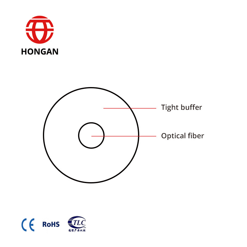 FTTh transparent invisible installation bare fiber optic cable