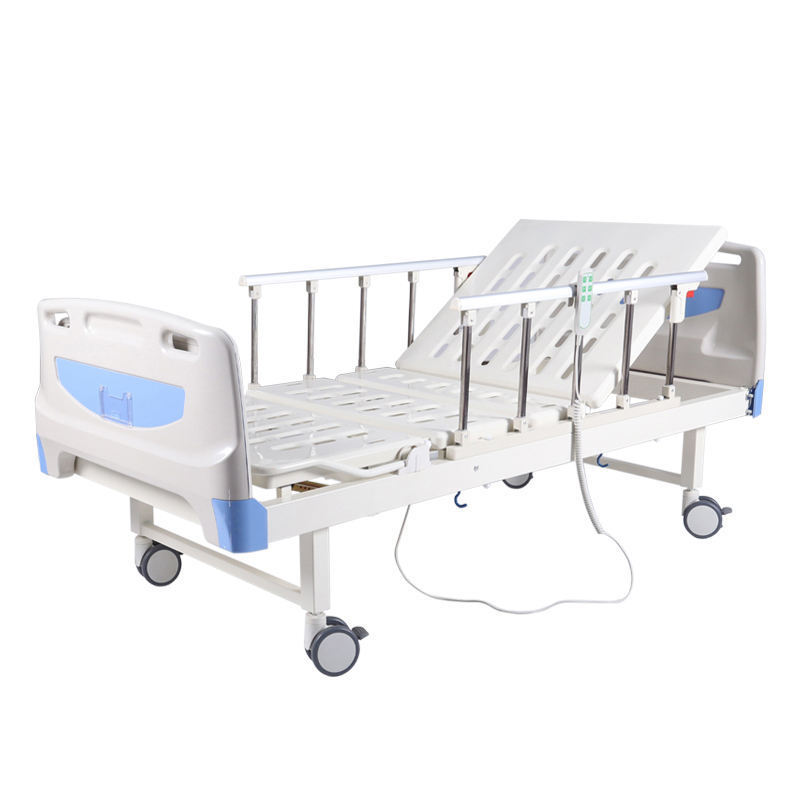 Hongan medical homecare foldable adjustable ABS 2 Function electric patient used multifunctional hospital beds with toilet