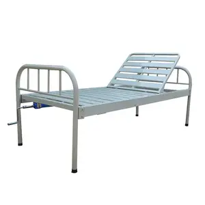 Hongan mdeicla hospital furniture steel coating single one crank manual clinic nursing bed for elderly patient use