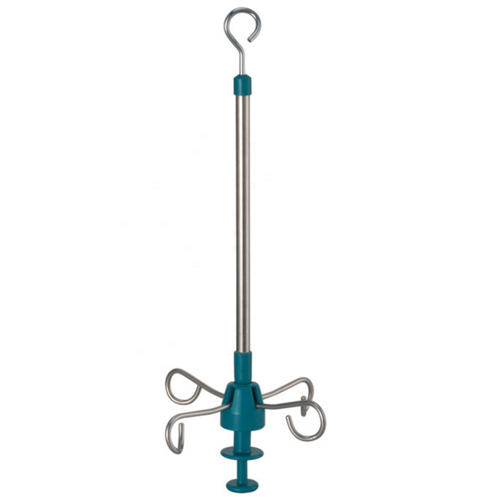 Hongan stainless steel medical Ceiling Mounted Hospital Transfusion Hook IV Pole infusion hanger