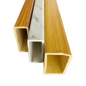 Wood coated finish fiberglass round tubes corrosion resistant frp tubing sections