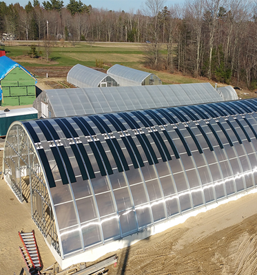 Supply Fiberglass windsolar greenhouses frp greenhouses design and installation