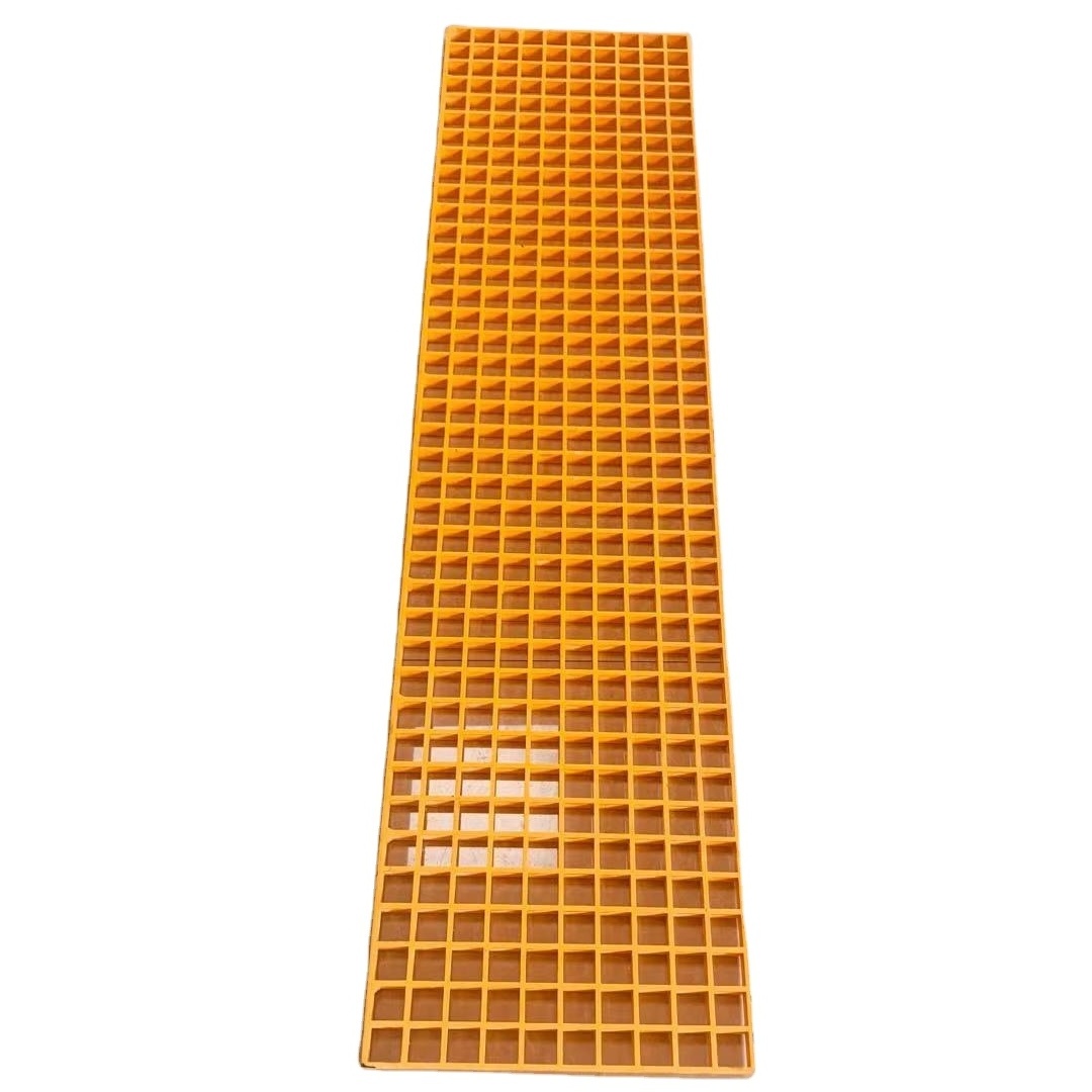 Heavy duty frp grating trench cover scaffolding grate solid fiberglass grating