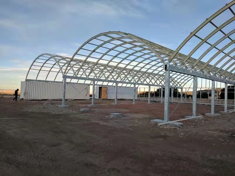 Supply Fiberglass windsolar greenhouses frp greenhouses design and installation