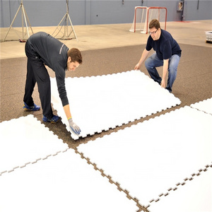 HDPE hockey ice rink floor/ skating plastic boards/synthetic ice rink for roller skating ground and barrier