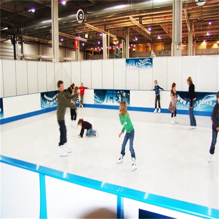 HDPE hockey ice rink floor/ skating plastic boards/synthetic ice rink for roller skating ground and barrier