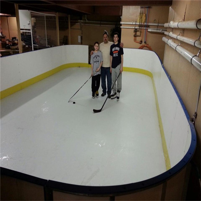 HDPE hockey ice rink floor/ skating plastic boards/synthetic ice rink for roller skating ground and barrier