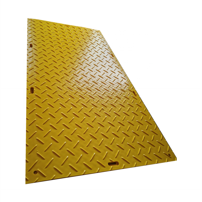 HDPE temporary 38mm 44mm thick ground protection drilling mud rig mat hdpe road mats