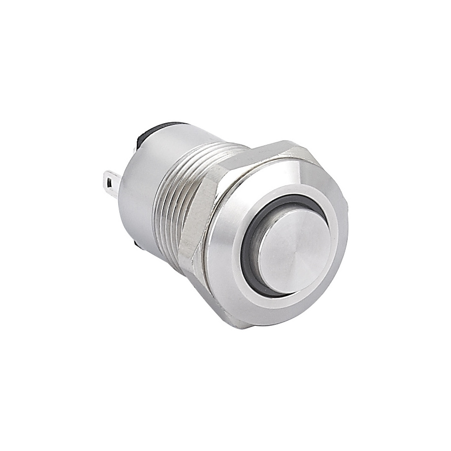 ONPOW mini small stainless steel illuminated push button 12mm momentary/latching (ONPOW6312)