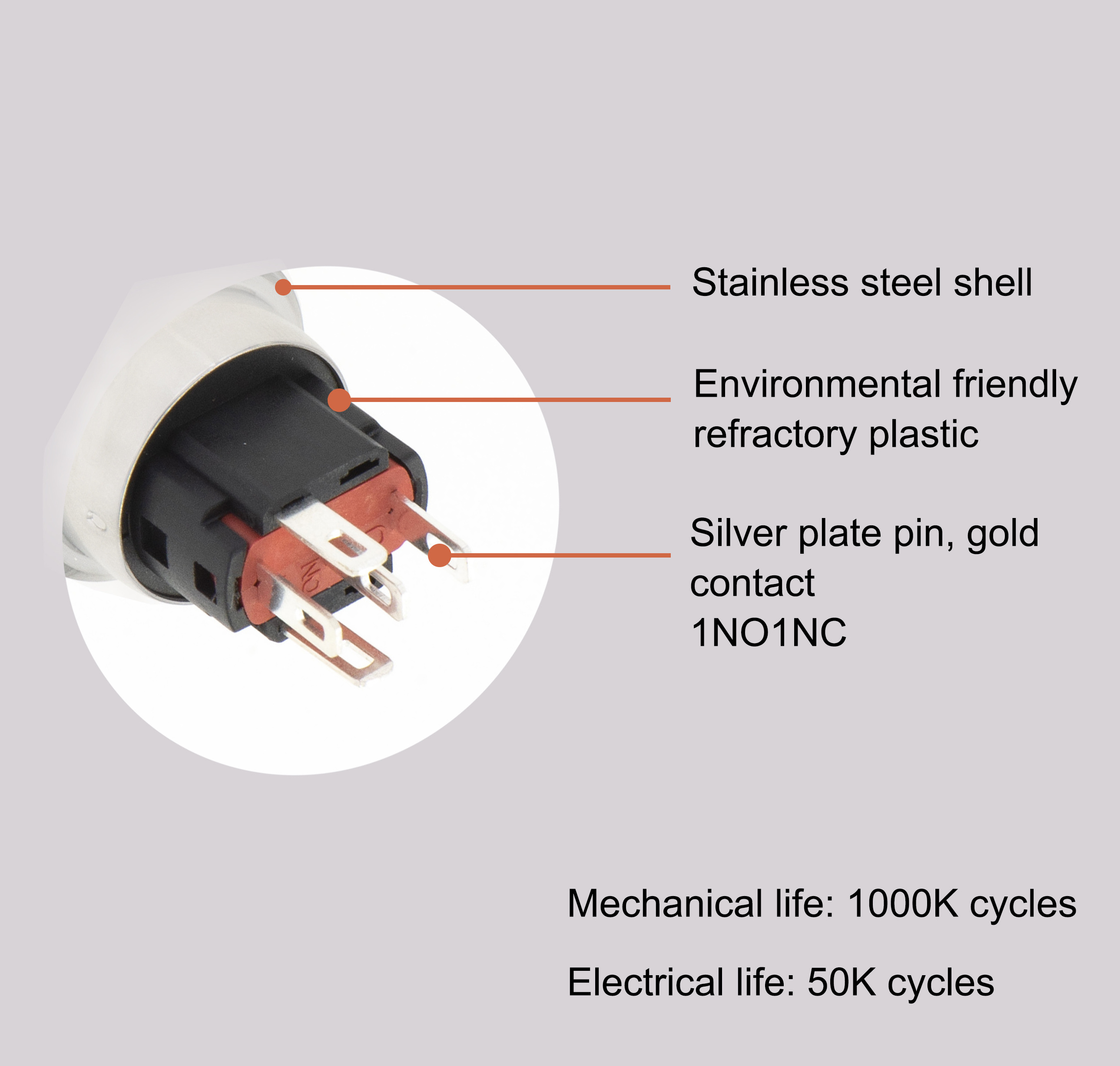 Metal Push Button Switches 16mm,19mm, 22mm Momentary 12v LED Marine On Off Push Button Switch