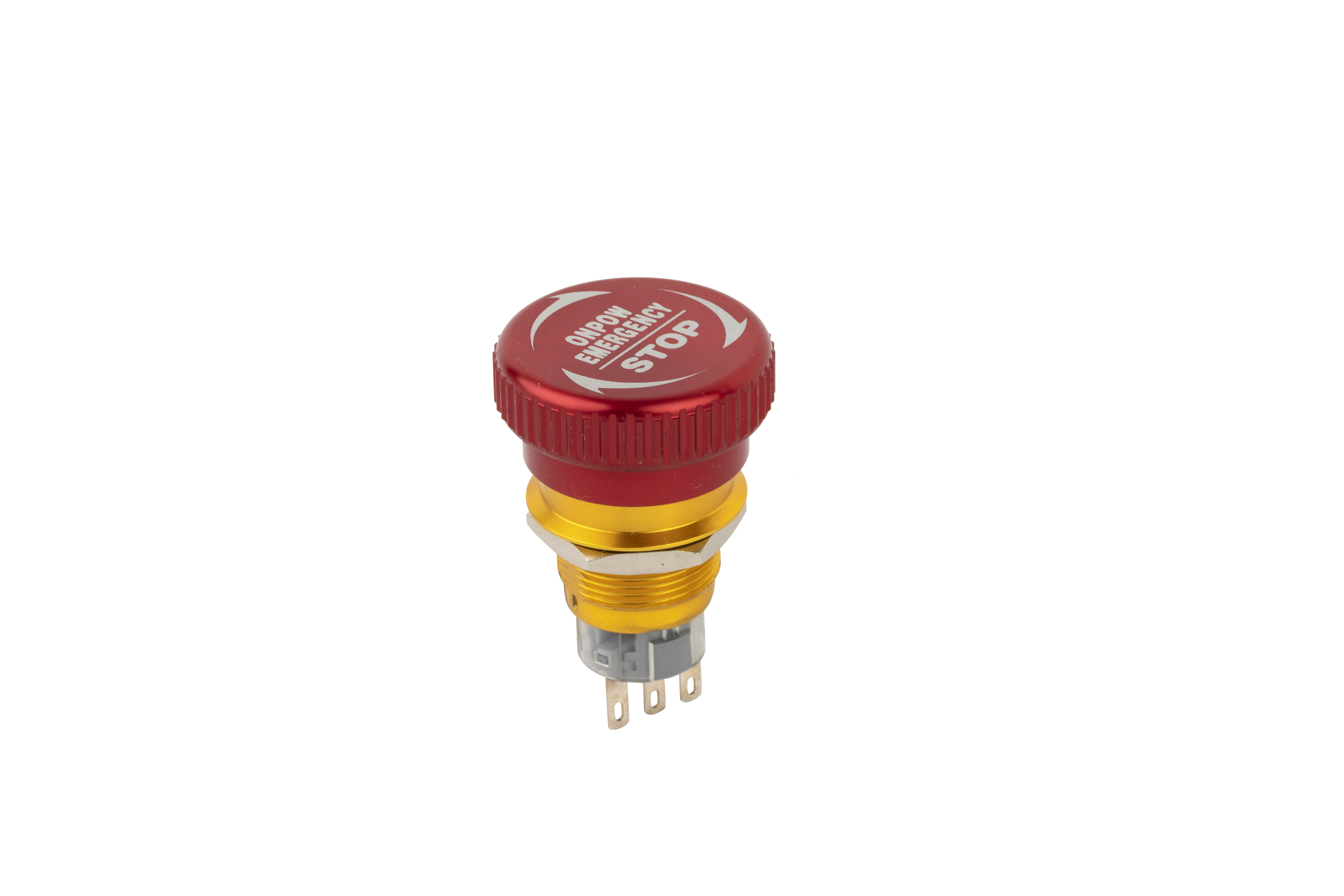 ONPOW Emergency Stop Button Switch E-stop Push Button Switch for EV Charging Pile, Robot, Heavy machinery