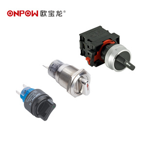 ONPOW 2 Position 3 Positon Electric Metal Selector Switch Selector