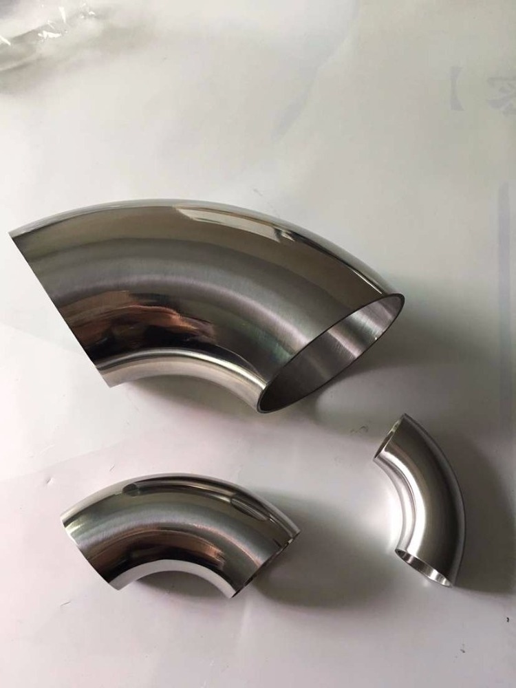 Best price of Professional 90 degree sanitary stainless steel elbow for sanitary dairy equipments