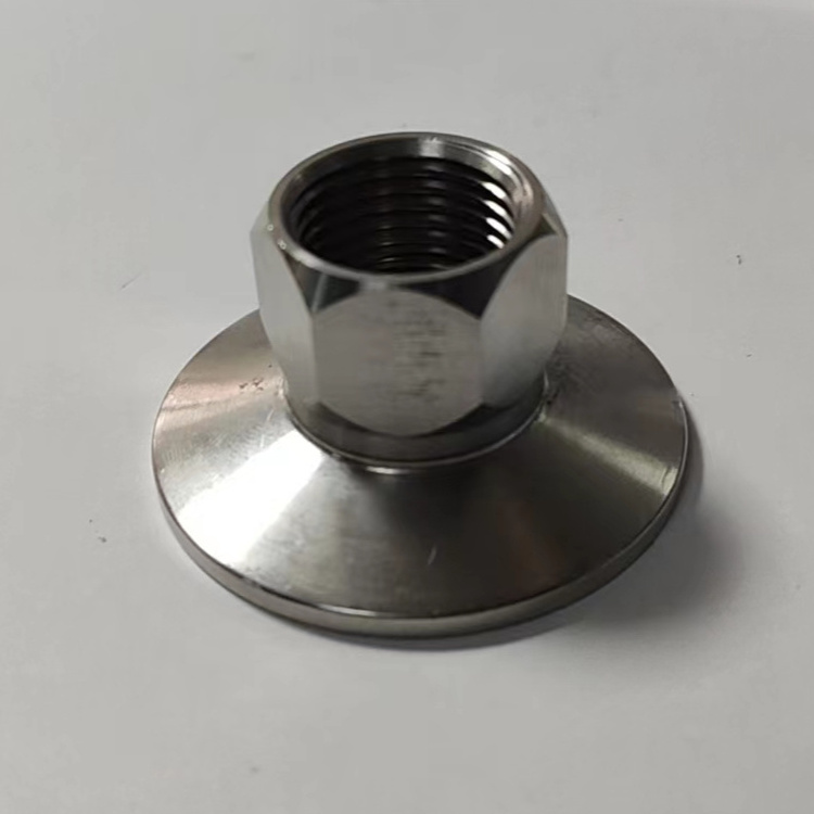 China supplier of the stainless steel ferrule hose adapter for small sizes for sanitary pipeline