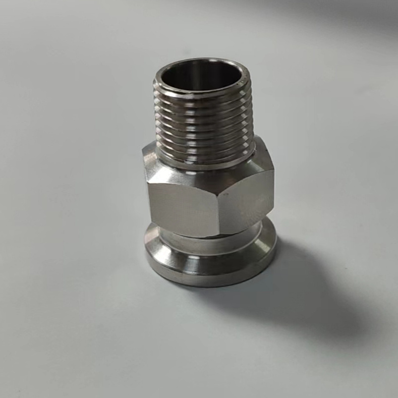 China supplier of the stainless steel ferrule hose adapter for small sizes for sanitary pipeline