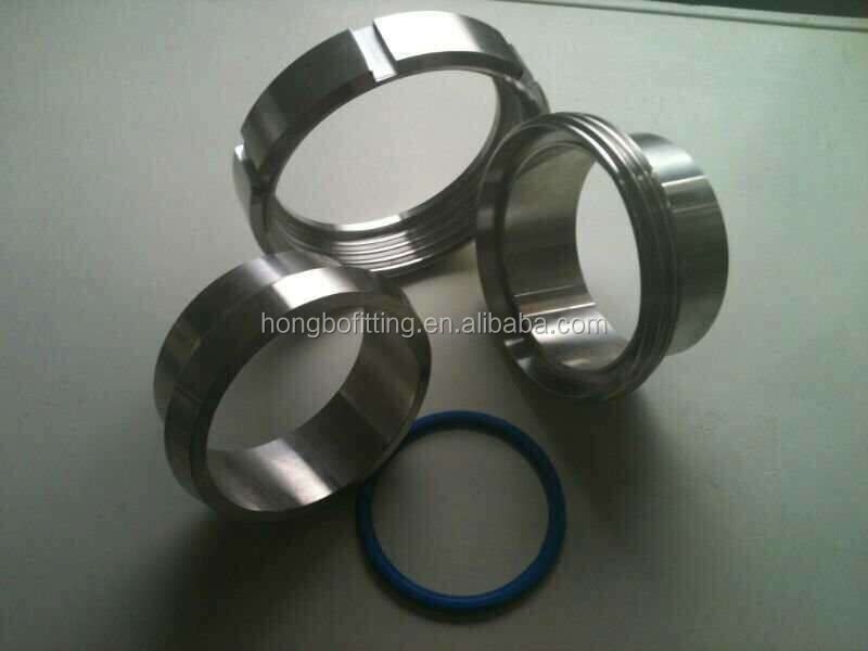 Sanitary pipe fittings stainless steel ferrule for clamp set for dairy milk beverage food equipments