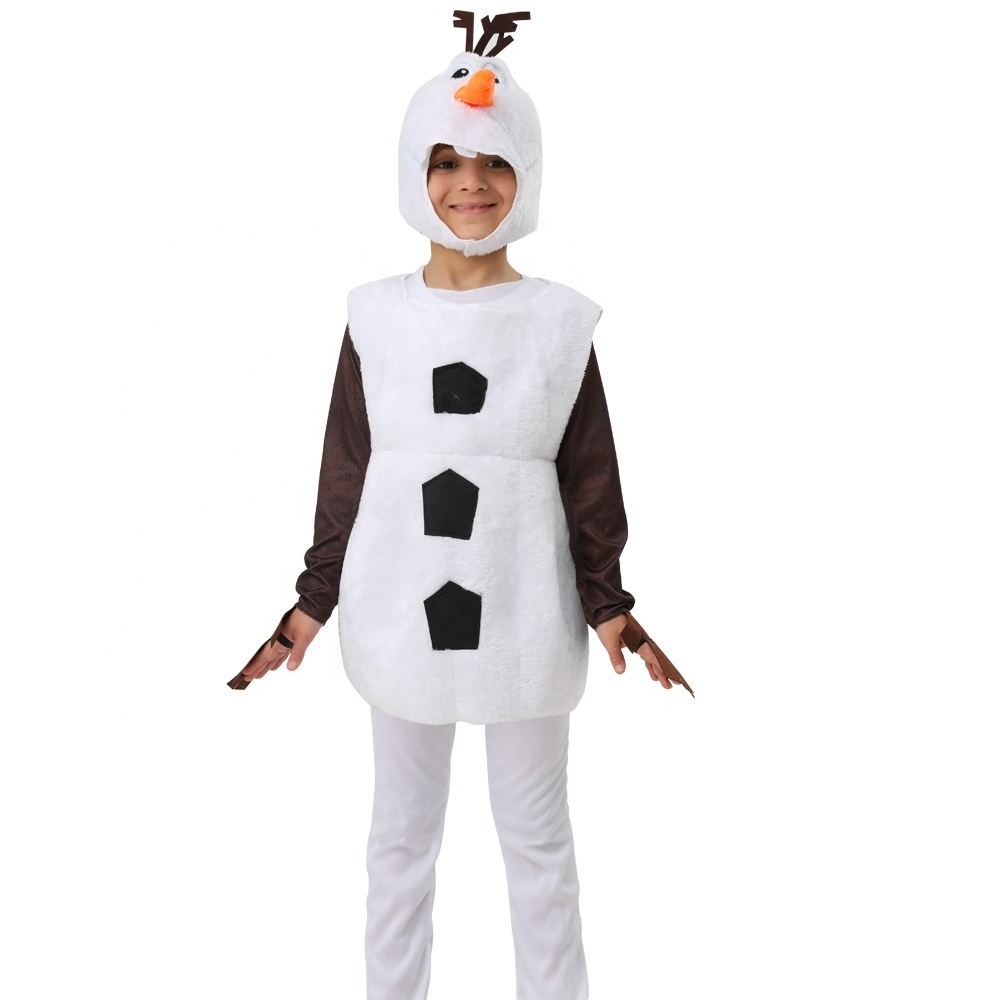 Factory Unisex Anime Movie Costume Doll Children Halloween Clothes Christmas Inflatable Snowman Elsa Olaf Costume for Kids