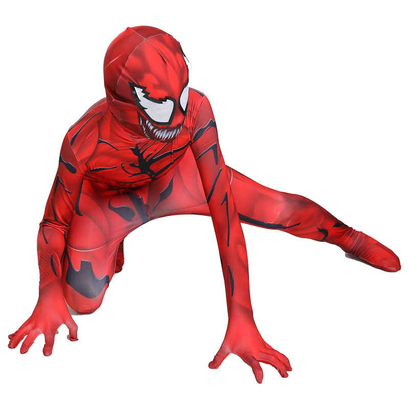 Customized Red Tight Clothes Jumpsuit Super Hero Cartoon Suit Halloween Costume Anime Cosplay Costume For Adult Men