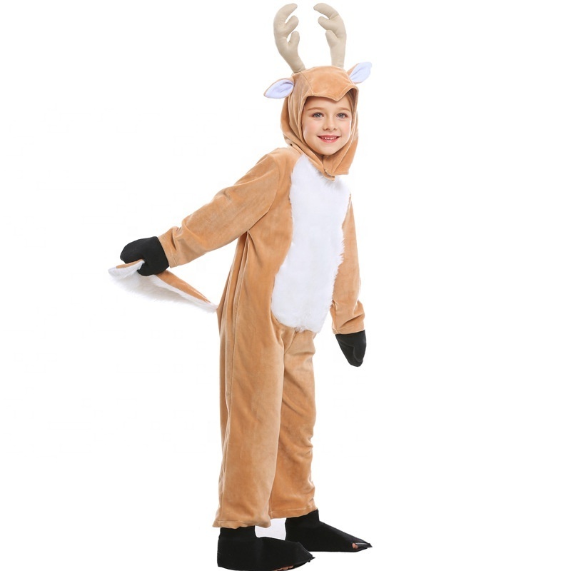 Hot Children's Day Halloween Cosplay Christmas Animal Elk Reindeer Children's Costumes Mascotte Costume