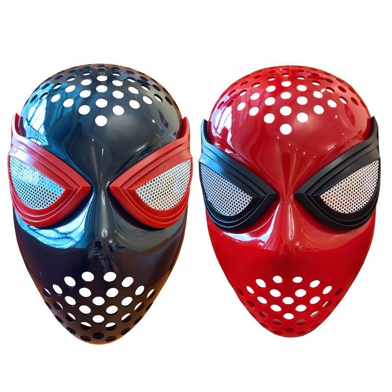 Most Popular Superhero Cosplay Costume Christmas Adult Spider Man Mask Face With Elastic for Carnival