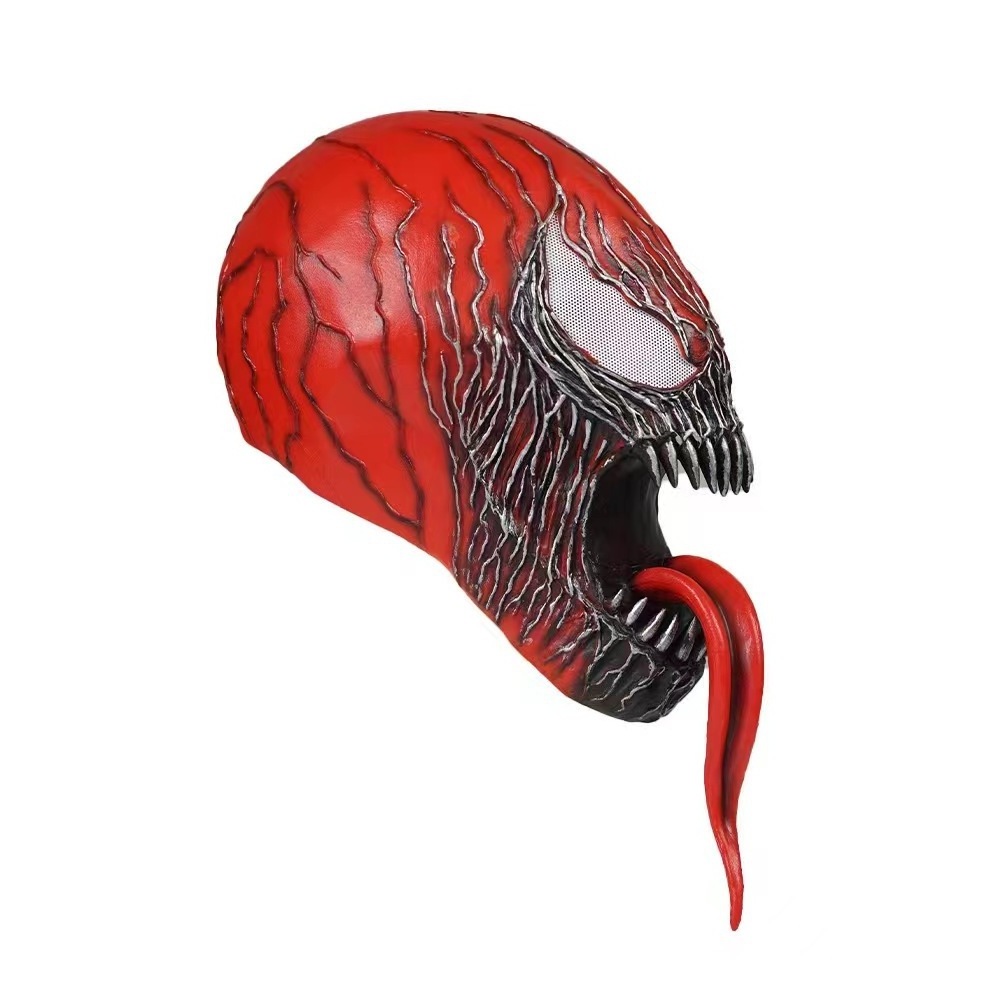 Cheap Promotional Latex Venom Mask Halloween Mask Venom Latex Horror Mask Masquerade Party Accessories