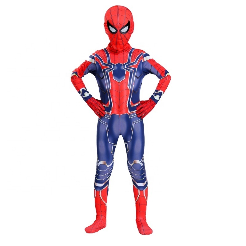 3D Cosplay Clothing Spider Man Spiderman Costume Fancy Men's Suit Adult And Children Halloween Cosplay Costume Red Black Spandex